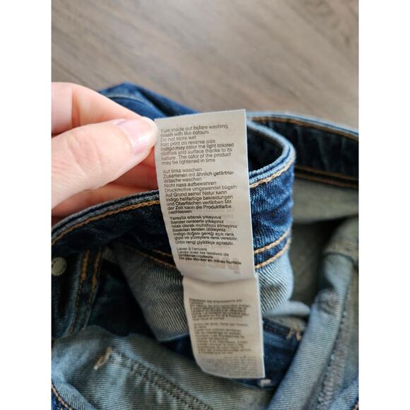 mavi Women's Dark Wash Paloma Marine Wide Leg Jeans Size 29 - Picture 11 of 16